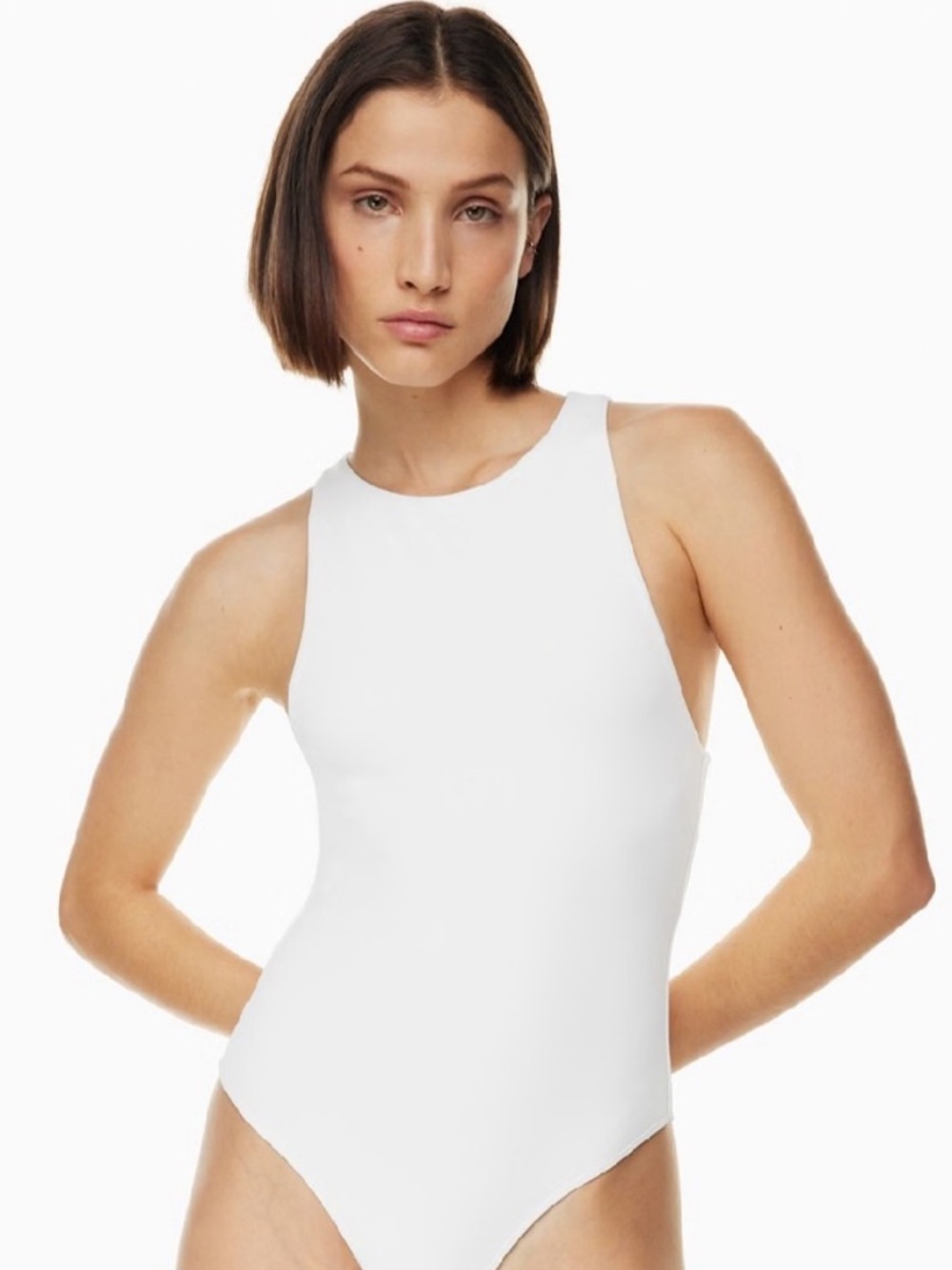 NWT Babaton Contour 90s bodysuit white